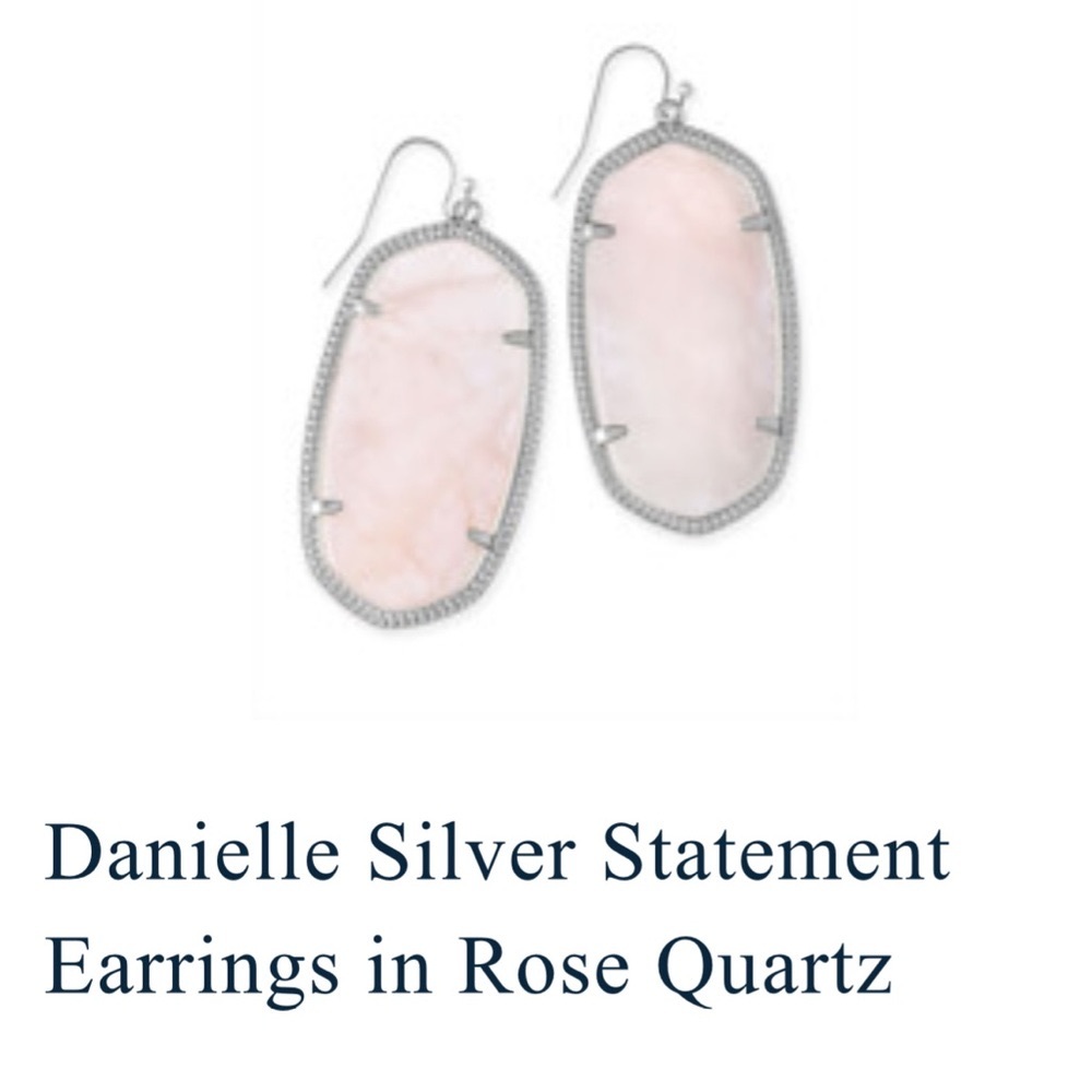 Kendra Scott Danielle earring in rose quartz